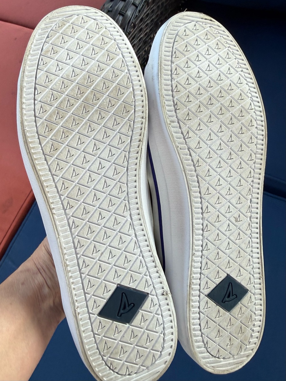 Sperry x Popsicle Crest Vibe Firecracker Sneakers in Red, White & Blue - Picture 7 of 10